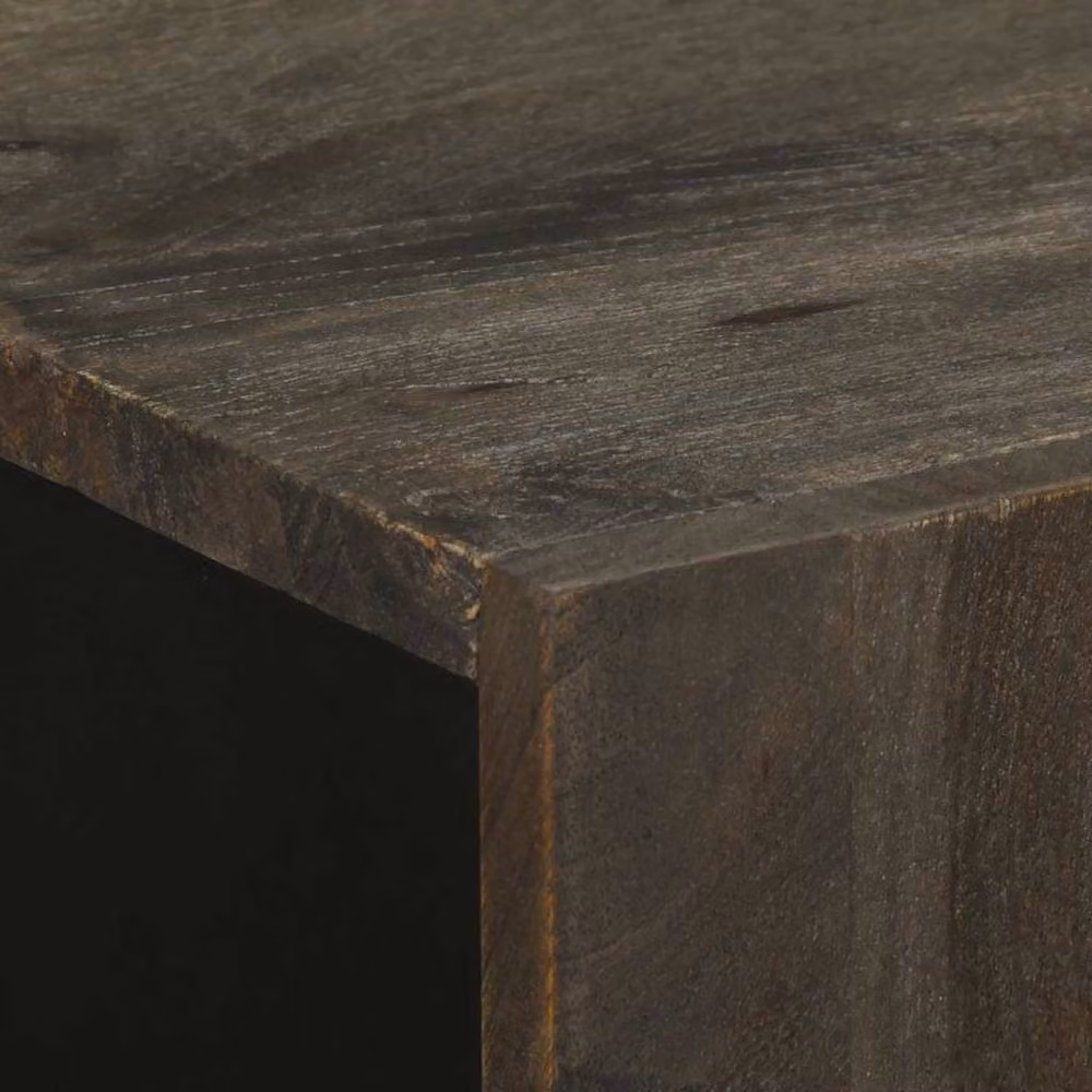 Berkfield Home Black Mango Wood Sideboard W/D/H: 60 x 33 x 75 cm – 4