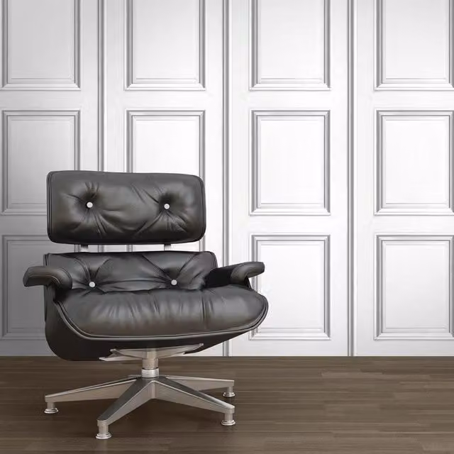 Debona Modern Wood Panel Effect Wallpaper in White and Grey