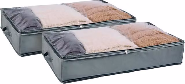 OHS 2 Pack Large Underbed Storage Bags in Grey – 3