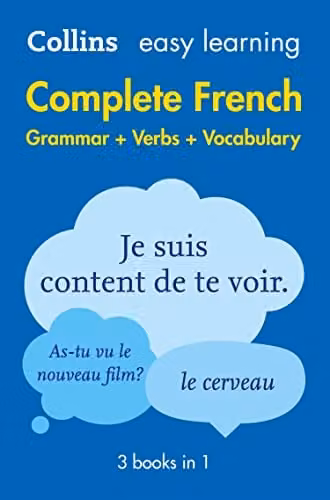 Collins Easy Learning French Complete Grammar, Verbs and Vocabulary 3 Books in 1 Multicolour Paper Edition – 1