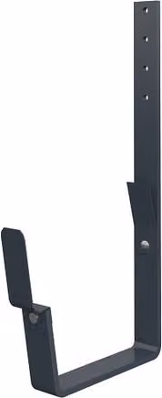 Lindab Galvanised Steel Rectangular Gutter Flex-Fit Rafter Angle Bracket, 210mm, Anthracite Grey