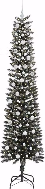 Berkfield Home Elegant Green Artificial Christmas Tree with 300 LEDs, W/D/H: 58 x 58 x 240 cm – 1