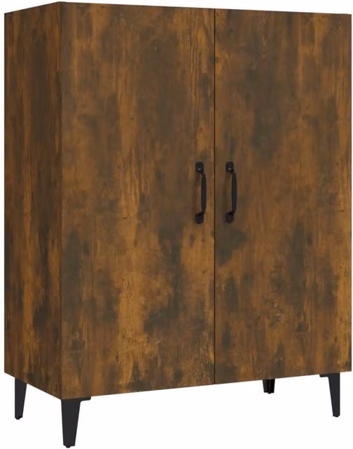 Berkfield Home Smoked Oak Sideboard in Brown, W/D/H: 70 x 34 x 90 cm – 1