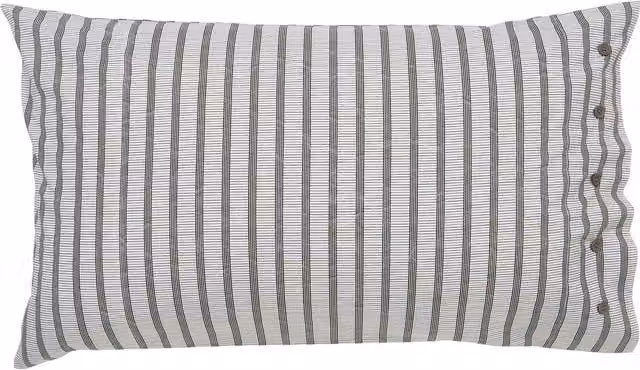 Bedeck of Belfast Florence Pair of Standard Cotton Percale Pillowcases, White and Grey Floral
