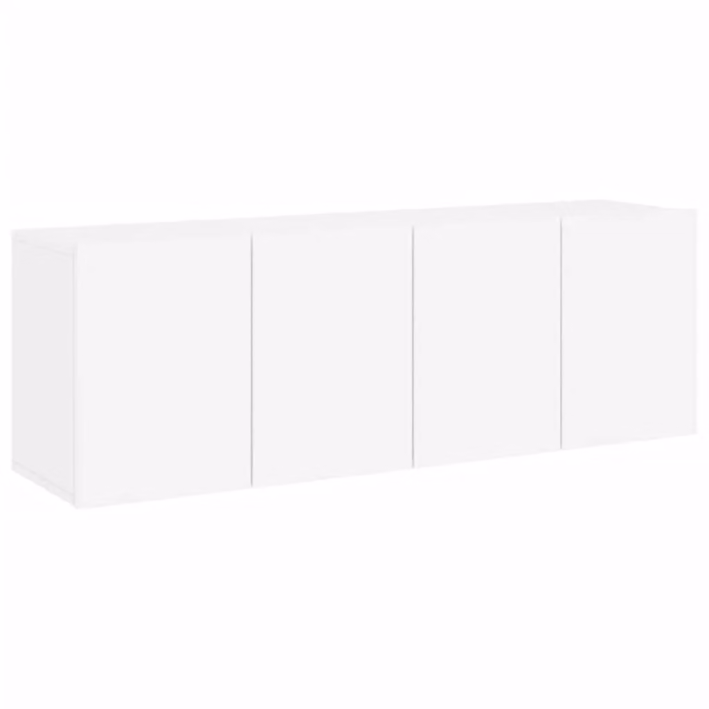 Berkfield Home Wall-mounted TV Cabinets, 2 Piece Set, White, W/D/H: 60 x 30 x 41 cm – 2