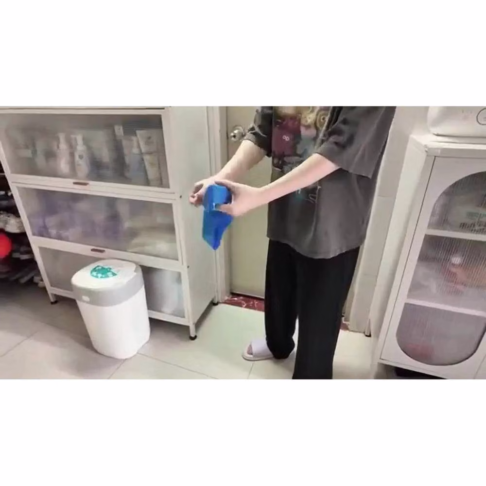 FLAVORA 45-Piece Leak-Proof Disposal Nappy Bin Refills in Blue – 3