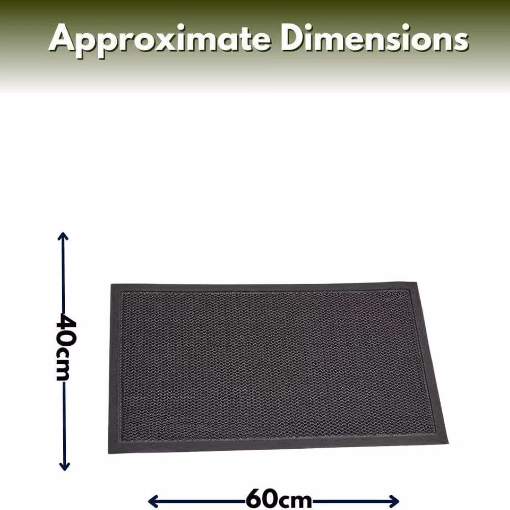 Marco Paul Grey Super Scraper Rectangular Door Mat, W: 40 cm, D: 60 cm – 3