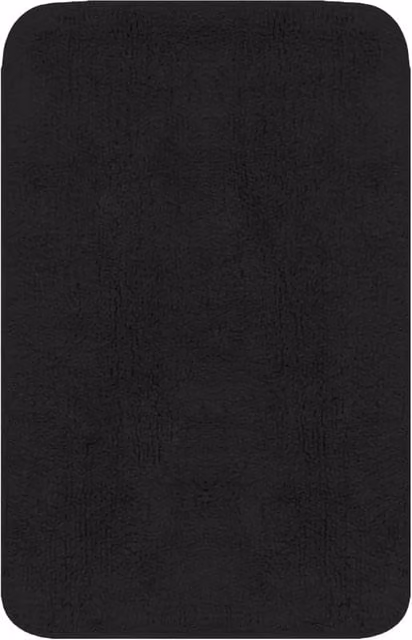 Berkfield Home 3 Piece Non-Slip Cotton Bathroom Mat Set in Anthracite Black – 1