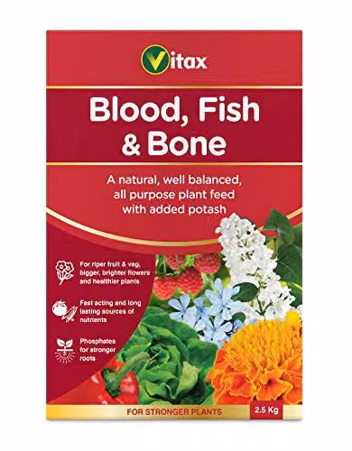 Vitax Blood Fish and Bone Organic Slow Release General Purpose Plant Tonic, 2.5 kg – 1