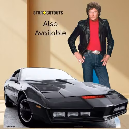 Star Cutouts Michael David Hasselhoff Knight Rider Lifesize Cardboard Cutout, Height: 190 cm – 3