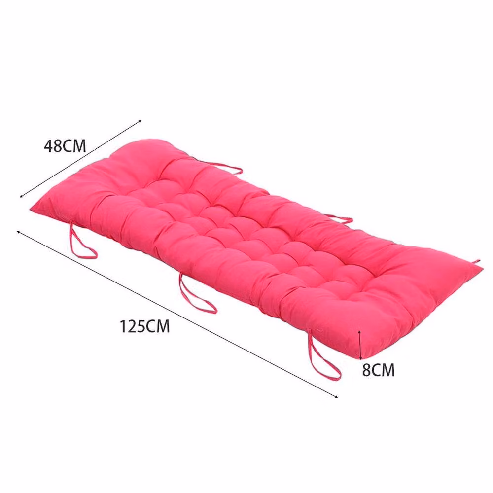 SPETLEK 2 Seater Garden Swing Seat Pad, Pink, W/D/H: 125 x 48 x 8 cm – 3
