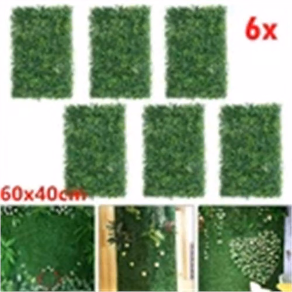 Nordara 6-Piece Green Artificial Plant Wall, 100 cm – 3