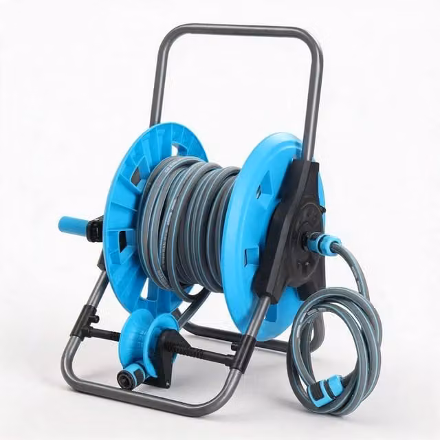 SPETLEK Freestanding Hose Reel Trolley Cart, Blue – 1