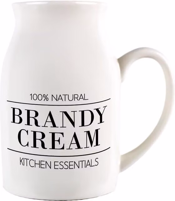 Purely Home Ceramic Serving Jug in White and Black