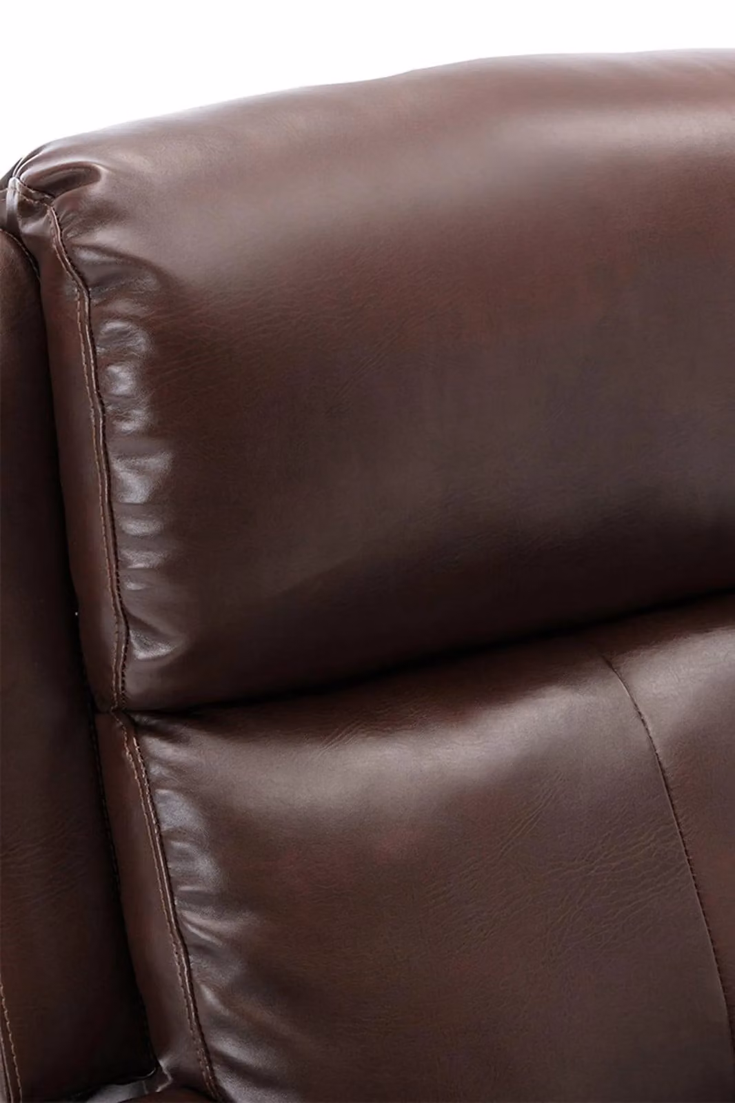 More4Homes Churwell Brown Bonded Leather Pushback Recliner Armchair – 3