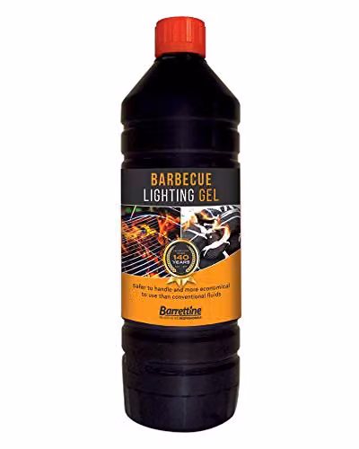 Barrettine 1 L BBQ Lighting Gel for Charcoal Ignition