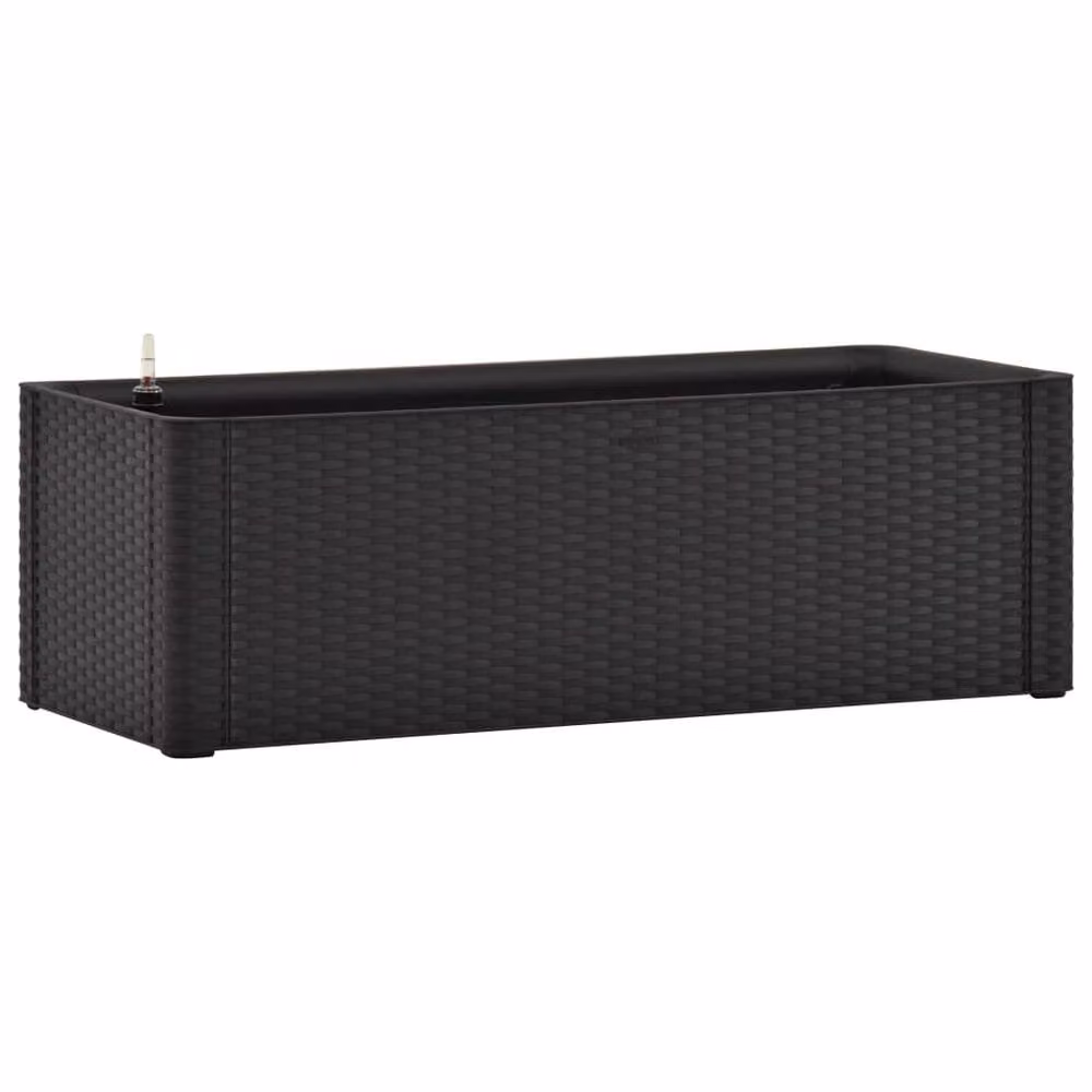 Berkfield Home Garden Raised Bed with Self Watering System in Anthracite Black, W/D/H: 100 x 43 x 33 cm – 2