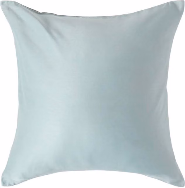 Homescapes Organic Combed Cotton Pillowcase, Blue, W: 40 cm