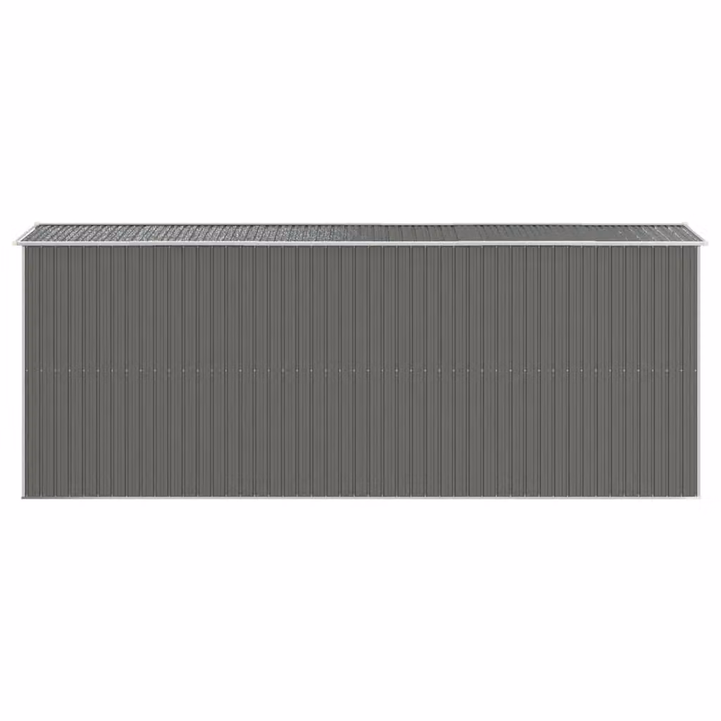 Berkfield Home Garden Shed in Light Grey Galvanised Steel, W/D/H: 523 x 192 x 223 cm – 4