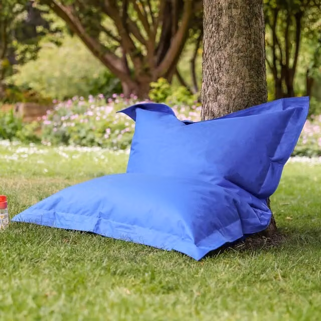 ICON Kids Bazaar Bag Blue Indoor Outdoor Bean Bag with Filling Included