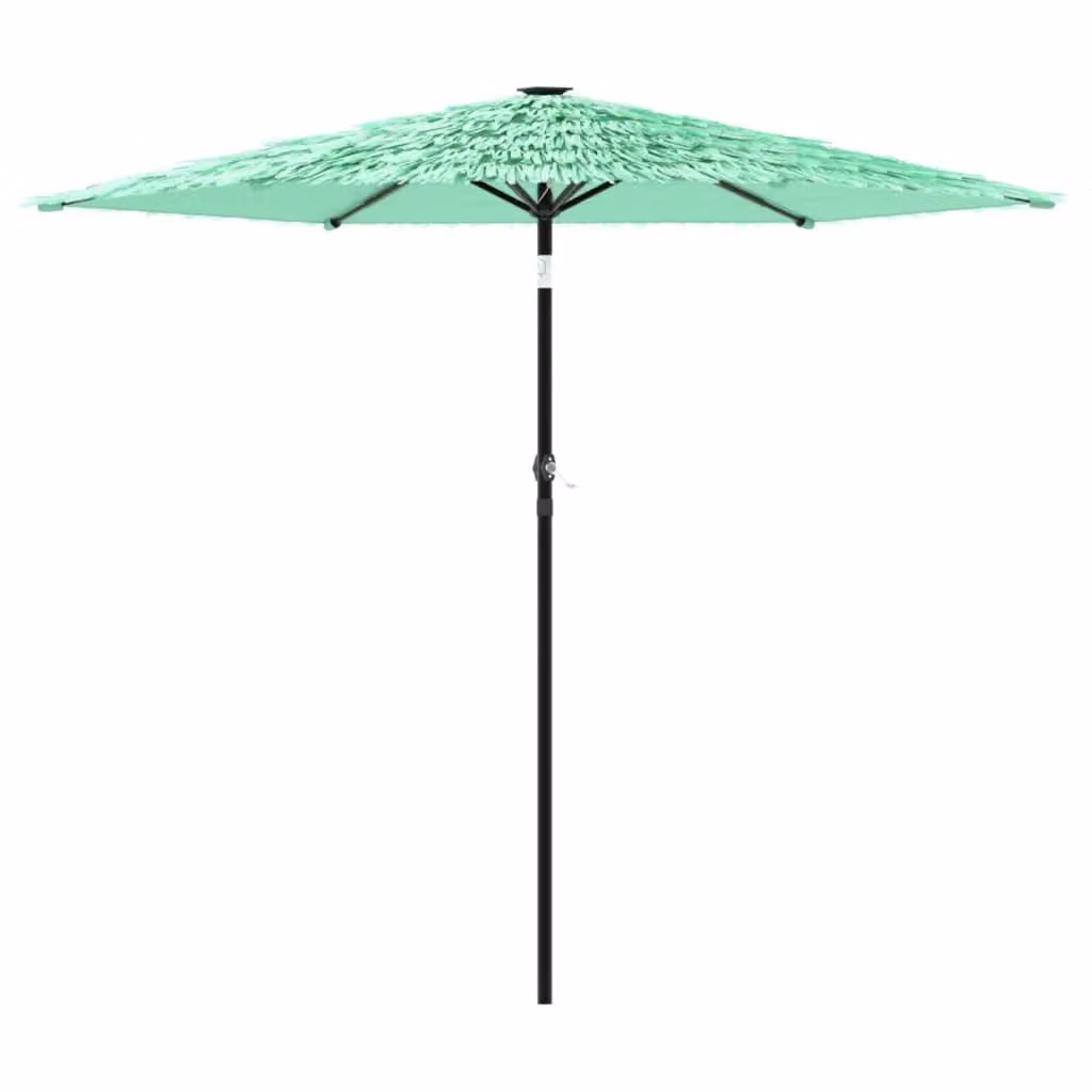 Berkfield Home Green Garden Parasol with Steel Pole, W/D/H: 223 x 223 x 213 cm – 2