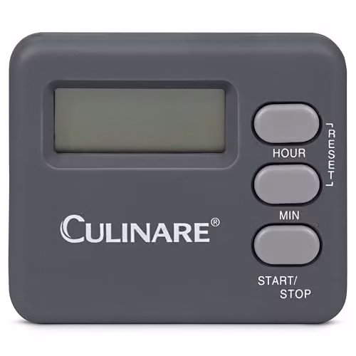 Culinare DigiTimer Digital Cooking Timer with Stand and LED Screen, Grey – 2