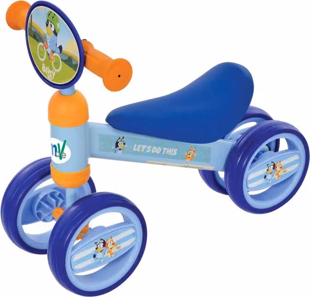 Bluey Deluxe Bobble Ride-on by MV Sport in Blue