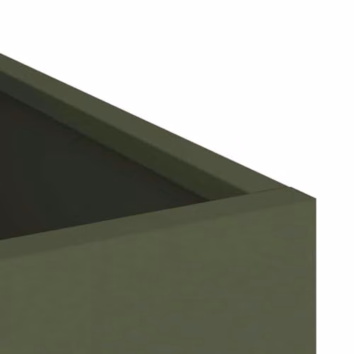 vidaXL Garden Planter Tub, Green, Steel, W/D/H: 32 x 32 x 40 cm – 4
