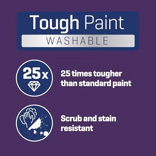 Johnstone's Washable Matt Wall and Ceiling Paint in Silver, 2.5L – 2