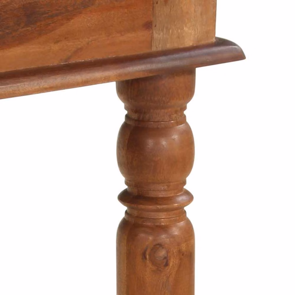 Berkfield Home Bar Table in Brown Solid Acacia Wood, W/D/H: 120 x 60 x 107 cm – 5