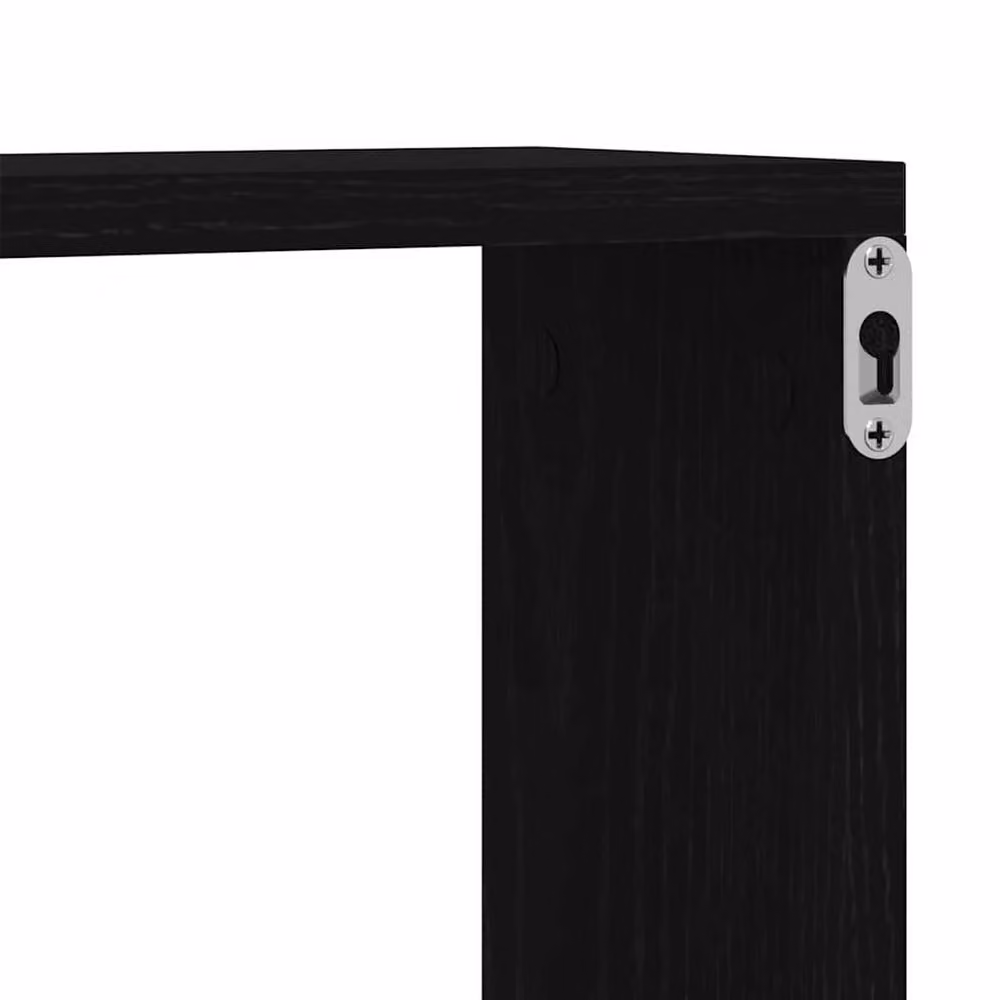 Berkfield Home Modern Black Oak Wall Cabinet, W/D/H: 76 x 18 x 53 cm – 5