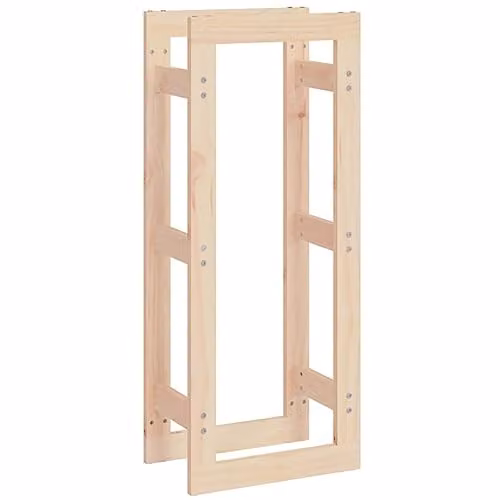 vidaXL Solid Pine Wood Firewood Rack in Brown, W/D/H: 41 x 25 x 100 cm – 1