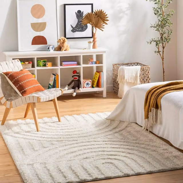 Livabliss Rodos Modern Soft Plush Pile Rug in Grey, W: 200 cm, D: 275 cm