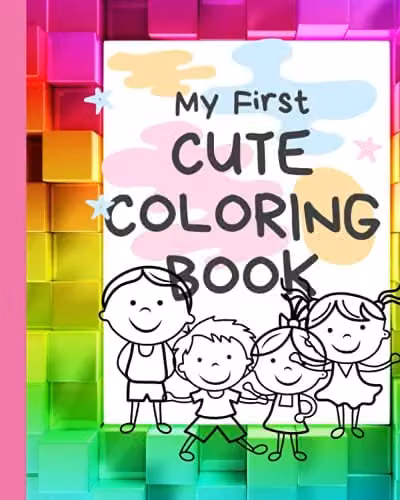 My First Cute Colouring Book for Children, Multicolour Paper Edition