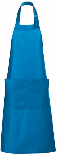 SOL'S Gala Long Bib Apron for Adults in Aqua Turquoise