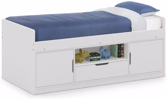 Cheshire Rowan Low Sleeper Single White W/D/H: 90 x 200 cm