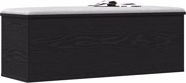 Berkfield Home Storage Box in Black Oak, W/D/H: 102 x 35 x 35 cm – 1
