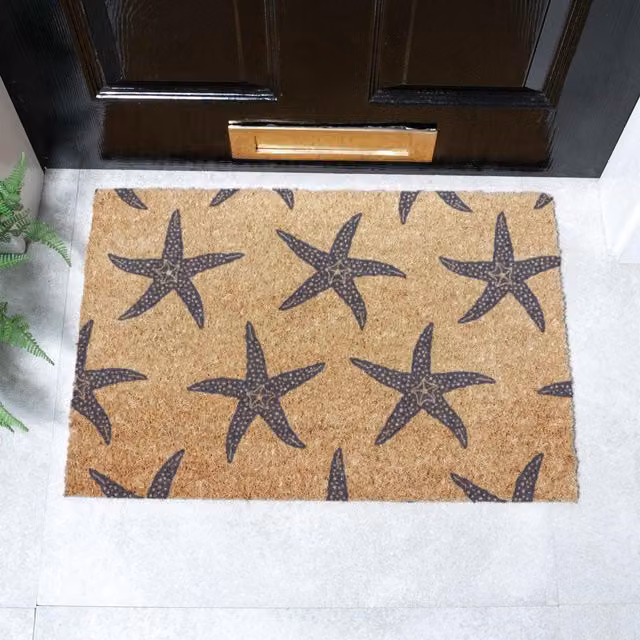 Artsy Mats Starfish Doormat in Brown, W/D: 60 x 40 cm