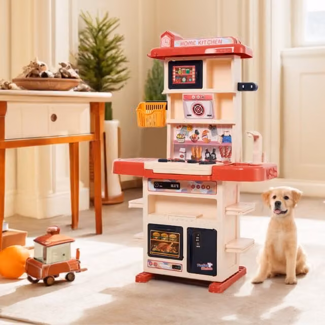Kidkid Role Play Kitchen Playset in Red