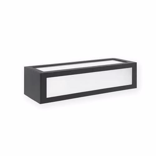 Faro Barcelona Natron Projector Wall Applique in Grey with Transparent Glass Diffuser – 1