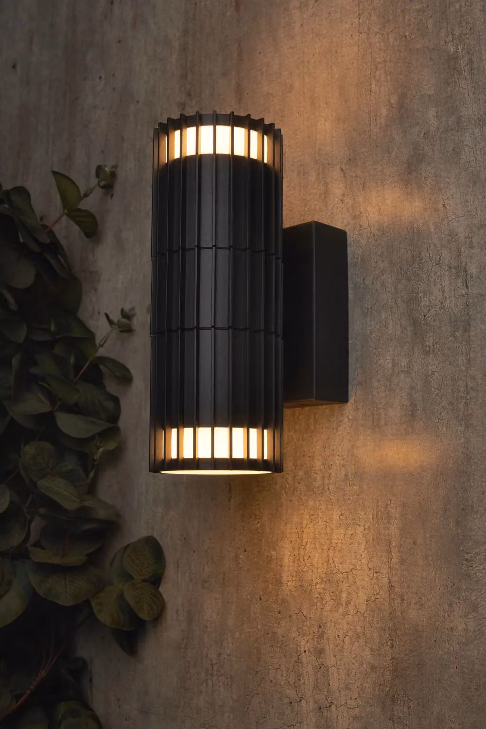 BHS Lighting Zeb Modern Up & Down Outdoor Wall Light in Grey – 3