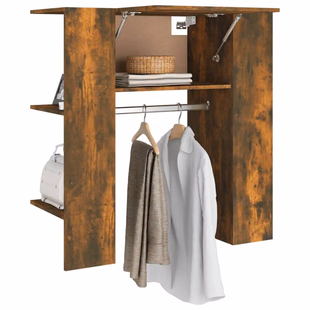 Berkfield Home Hallway Cabinet in Smoked Oak Brown, W/D/H: 97.5 x 37 x 99 cm – 3