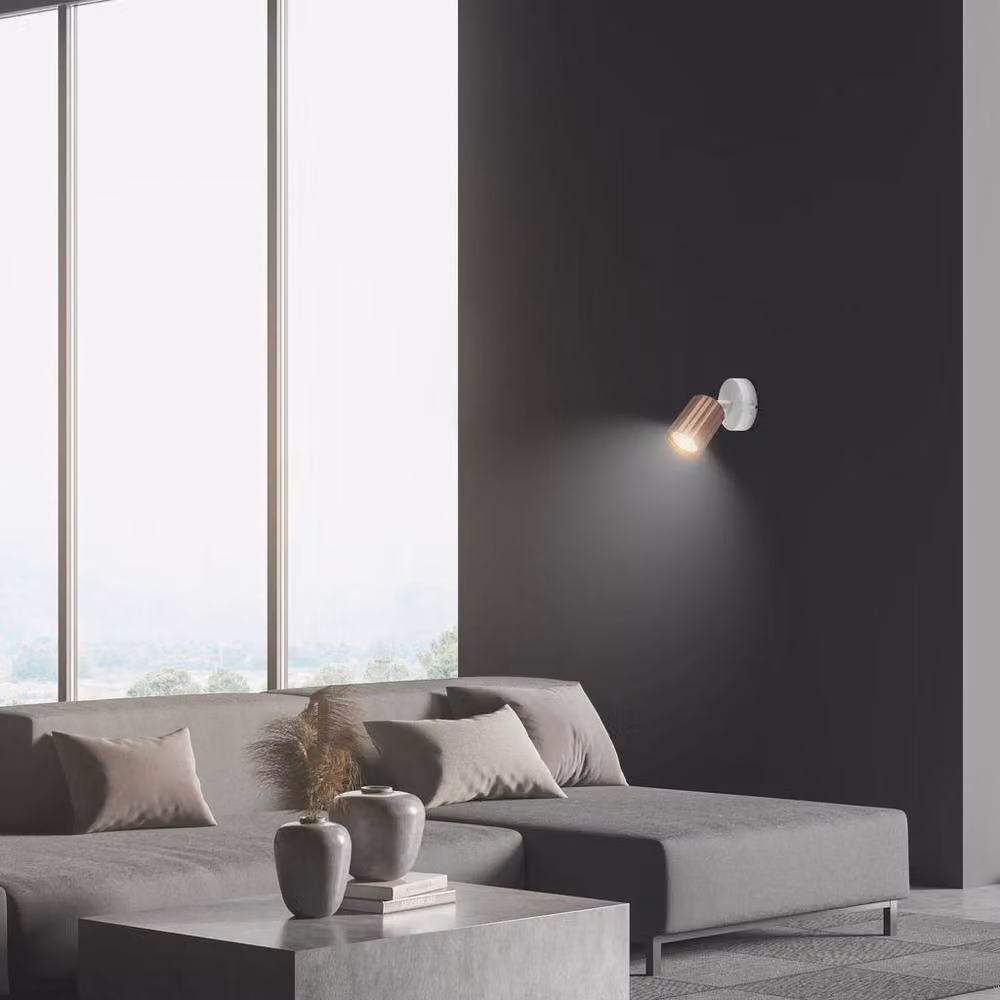 Briloner Adjustable GU10 Modern Metal Wall Light in Brown, W/D/H: 8 x 8 x 12.5 cm – 5