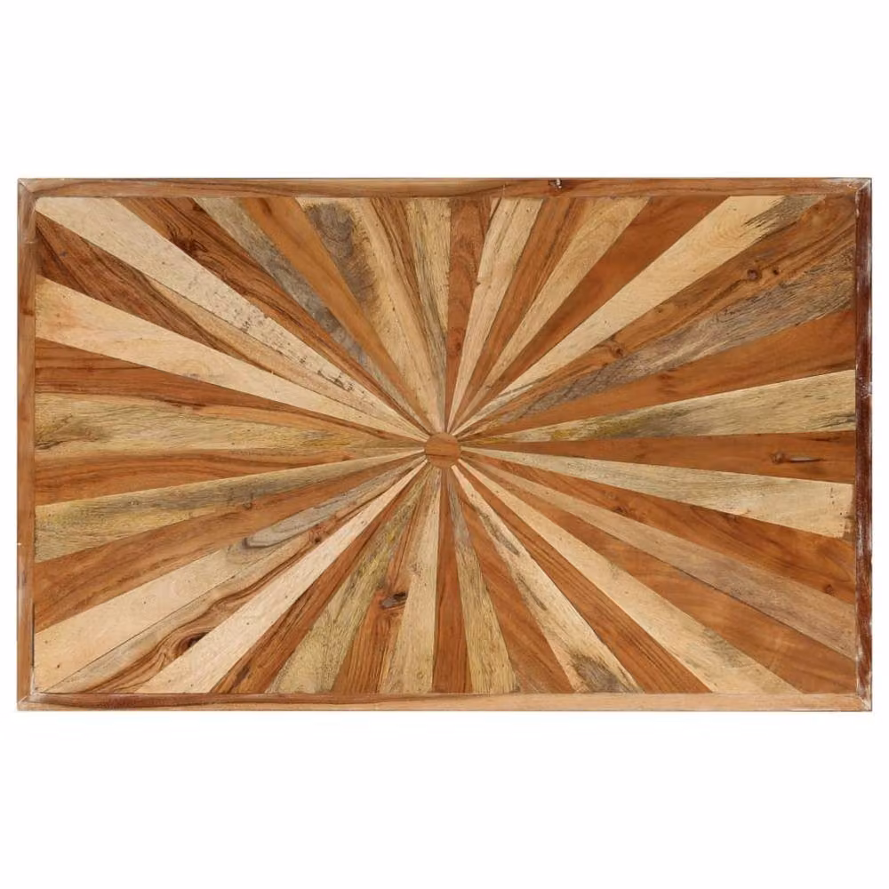 Berkfield Home Rustic Solid Mango Wood Coffee Table, Brown, W/D/H: 90 x 55 x 36 cm – 2