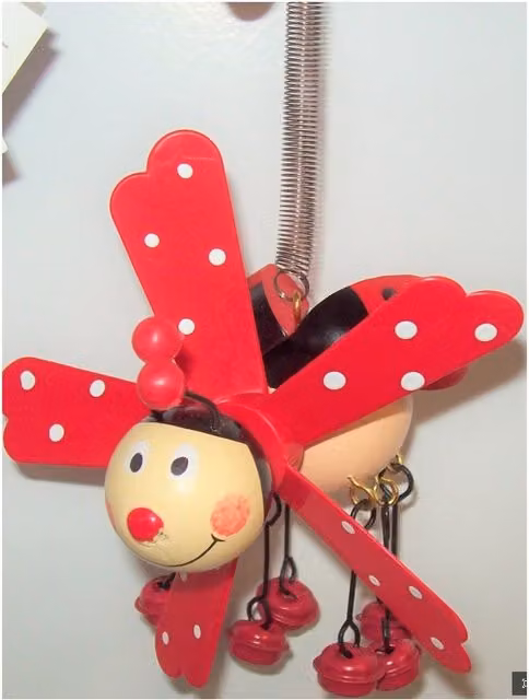 Kaemingk Red Ladybird Windmill Garden Decoration