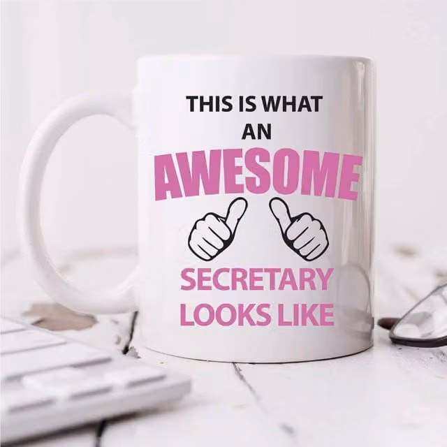 60 Second Makeover Limited This Is What An Awesome Secretary Looks Like Mug in White