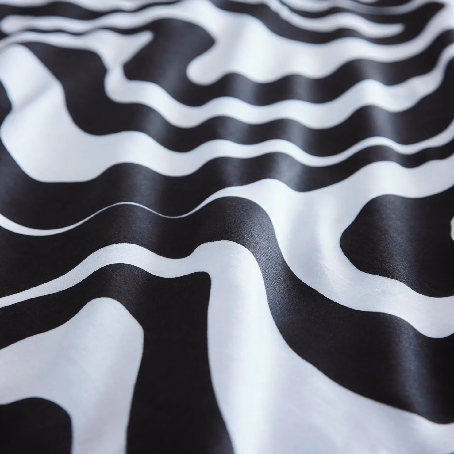 Portfolio Home Retro Waves Black Bedding Set with Duvet Cover and Pillowcase, W/D/H: 200 x 200 cm and 50 x 75 cm – 2