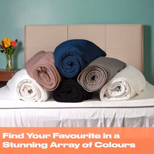 OHS Single Microfibre Deep Fitted Bed Sheet, Dark Navy Blue, W/D/H: 90 x 190 x 30 cm – 3