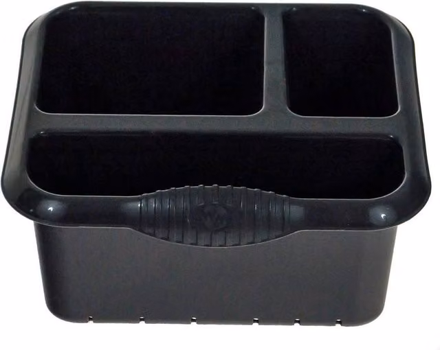 SPETLEK Large Plastic Kitchen Sink Tidy Organiser in Graphite Grey – 1