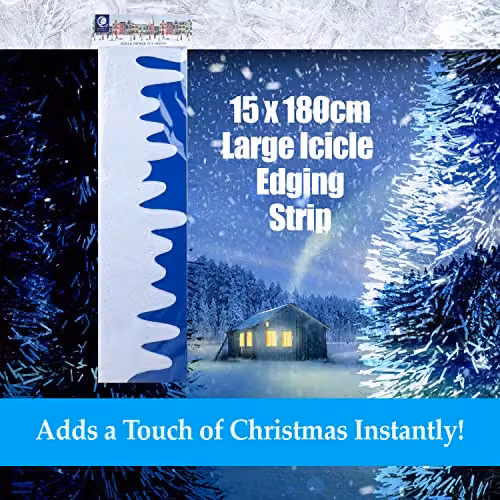 VFM e-Store White Decorative Christmas Icicle Fringe – 5